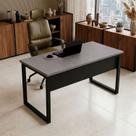 Mesa Escritório Escrivaninha 140cm X60cm Pés em Metal Tampo 100% Mdf Industrial Executive Mesa Escritório Escrivaninha 140cm X60cm Pés em Metal Tampo 100% Mdf Industrial Executive