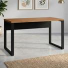 Mesa Escritório Escrivaninha 140x60cm Pés em Metal Tampo 100% MDF Industrial Executive Mesa Escritório Escrivaninha 140x60cm Pés em Metal Tampo 100% MDF Industrial Executive