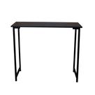 Mesa Escritório Estilo Industrial 90cm X 45cm Tampo Preto