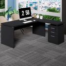Mesa Escritório L 170cm x 70cm Gaveteiro 3 Gav. Pé Painel F5