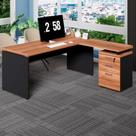 Mesa Escritório L 170cm x 70cm Gaveteiro 3 Gav. Pé Painel F5