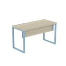 Mesa Escritório1200x600x750mm M1200pe40tub Castanheira natural/Azul Dali
