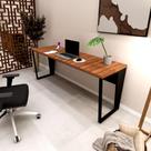 Mesa Escrivaninha 1,80m x 0,60m Pés Metal 100% MDF F5