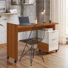 Mesa Escrivaninha Alessa M1 Lukaliam 2 Gavetas Office