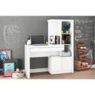 Mesa Escrivaninha Casal ME4143 c/ 2 Portas e 1 Gaveta Branco - Tecno Mobili