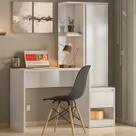 Mesa Escrivaninha com Armário Morada 1 Porta 1 Gaveta Branco - Demóbile