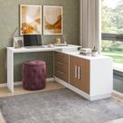 Mesa Escrivaninha com Cômoda com 3 Gavetas e 2 Portas American