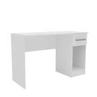 Mesa Escrivaninha com Gaveta e Espaço para Computador Office 120cm Cor Branco - Mademóvel