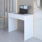Mesa Escrivaninha com Sevilha 1 Gaveta 90cm Branco
