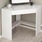 Mesa Escrivaninha de Canto 1 Gaveta Branco Me4169 - Tecno Mobili