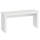 Mesa Escrivaninha de Escritório 1,60m Badesh Office Cor Branco - Fellicci Móveis