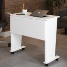 Mesa Escrivaninha Dobrável Alpes com Rodízio Branco - Panorama Móveis