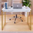 Mesa Escrivaninha Estilo Industrial Pés de Ferro Estudo e Escritório Home Office Plus