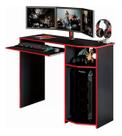 Mesa Escrivaninha Gamer Para Computador e Notebook Preto Com Vermelho