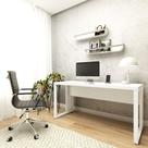 Mesa Escrivaninha Industrial 1,50m x 0,60m Br Pés Metal F5