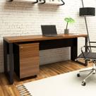 Mesa Escrivaninha Industrial 1,90m NG com Gaveteiro e Pés Metal Mesa Escrivaninha Industrial 1,90m NG com Gaveteiro e Pés Metal