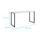Mesa Escrivaninha Industrial Desk 90 Color Quarto Escritório Canela Dourado
