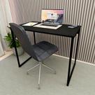 Mesa Escrivaninha Industrial Preta 90x45x74cm Estilo, Praticidade e Design