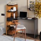 Mesa Escrivaninha Infinity Com Prateleiras Para Quarto E Escritório
