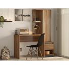 Mesa Escrivaninha Morada c/ Armário 1 Porta e 1 Gaveta - Escritório Home Office - Demobile 29800