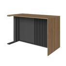 Mesa Escrivaninha Office 120cm Ripada Mel/Grafite Prolar MS8020 - Faema Móveis