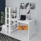 Mesa Escrivaninha Office Com Estante 3 Prateleiras Match