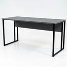 Mesa Escrivaninha Office Tampo Grosso Industrial 1,28m Chumbo/Preto Mesa Escrivaninha Office Tampo Grosso Industrial 1,28m Chumbo/Preto