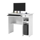 Mesa / Escrivaninha Para Computador e Estudo VIE Com Bandeja Retrátil 1 Gaveta Auxiliar Com Corrediça Telescópica Bordas Ergonômicas Pés Anti-Umidade