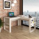 Mesa Escrivaninha para Escritório 136x74cm Angular ME4145 Branco Mesa Escrivaninha para Escritório 136x74cm Angular ME4145 Branco