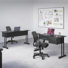 Mesa Escrivaninha para Escritório Ecos 100cm 2 Gavetas Industrial para Computador Notebook Home Office