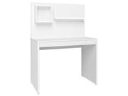 Mesa Escrivaninha para Escritório Painel First Branco