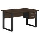 Mesa Escrivaninha para Escritório PÉ QUADRO 1,70x0,70m com Gavetas MARSALA