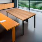 Mesa Escrivaninha para Home Office Metal Industrial 120x60 Nogal/Preto REALME Mesa Escrivaninha para Home Office Metal Industrial 120x60 Nogal/Preto REALME