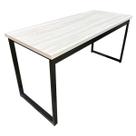 Mesa Escrivaninha para Home Office Metal Industrial 1,50m Nogal/Preto REALME Mesa Escrivaninha para Home Office Metal Industrial 1,50m Nogal/Preto REALME