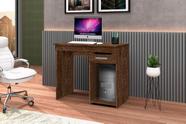 Mesa / Escrivaninha QU Para Estudo Com Espaço Para CPU 1 Gaveta Cor Canela/Preta