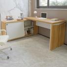 Mesa Escrivaninha Smart 1 Porta 2 Prateleiras Olmo/Branco - Artany Móveis