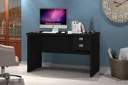 Mesa / Escrivaninha TAUR Para Computador 1.20m 2 Gavetas sendo um Com Chave e Puxadores Cromados Cor Preto Mesa / Escrivaninha TAUR Para Computador 1.20m 2 Gavetas sendo um Com Chave e Puxadores Cromados Cor Preto