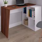 Mesa Escrivaninha Urban II Ipê/Branco - Artany Móveis