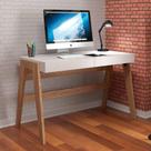 Mesa Escrivaninha Vintage Para Escritório Com 2 Gavetas