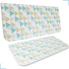 Mesa estampada retrátil de parede para apartamento / Kitnet Azul
