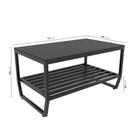 Mesa Estilo Industrial de Centro Preta