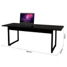 Mesa Estilo Industrial Tampo 190x80 Sala De Reunião Escritório Diretor