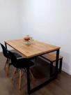 Mesa Estilo/Modelo Industrial com 1 banco (1,20 x 0,80)