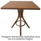 Mesa Eva Selva Quadrada 70x70cm - Restaurante Cafeteria Cozinha Sala de Jantar