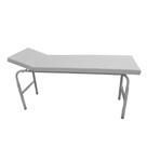 Mesa Exame Clínico 80x65x180 Cabeceira Regulável Esmaltada Branca