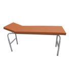Mesa Exame Clínico 80x65x180 Cabeceira Regulável Esmaltada Laranja