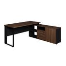 Mesa Executiva 170cm com Armário Lateral 2 Portas 1 Gaveta Magna Maxicasa Mesa Executiva 170cm com Armário Lateral 2 Portas 1 Gaveta Magna Maxicasa