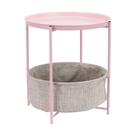 Mesa final de armazenamento Amazon Basics Dusty Pink 45 cm P x 45 cm L x 48 cm H Mesa final de armazenamento Amazon Basics Dusty Pink 45 cm P x 45 cm L x 48 cm H