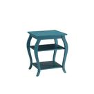 Mesa final Ergode Teal com design reversível de 2 prateleiras