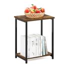 Mesa final Furinno Simplistic Metal Frame Amber Pine